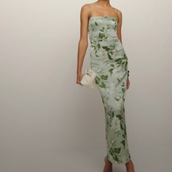 Reformation Dresses & Skirts - Reformation Frankie silk dress in tea garden NWT